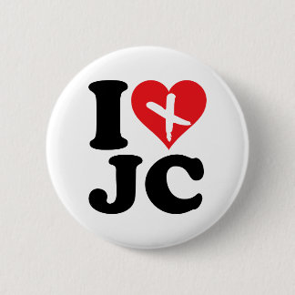 Macaron Rond 5 Cm I Heart JC