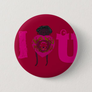 Macaron Rond 5 Cm I Heart You Nakupenda Sana Happy Valentine Day Swa