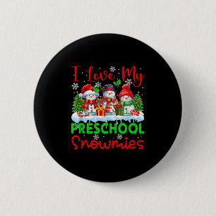 Macaron Rond 5 Cm I Lool My Preschool Snowmies Enseignant de Noël St
