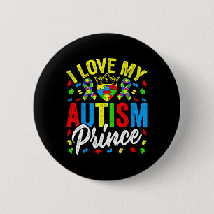 Macaron Rond 5 Cm I Losm My Autism Prince - Soutien Autiste Autisme