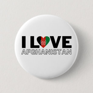 Macaron Rond 5 Cm I LOVE AFGHANISTAN - For real Afghans!