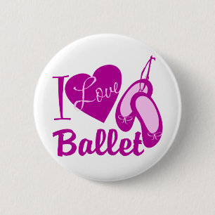 Macaron Rond 5 Cm I Love Ballet