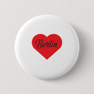 Macaron Rond 5 Cm I Love Berlin - Allemagne