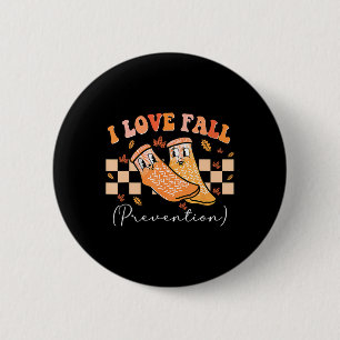 Macaron Rond 5 Cm I Love Chaussettes de prévention Automne Thanksgiv