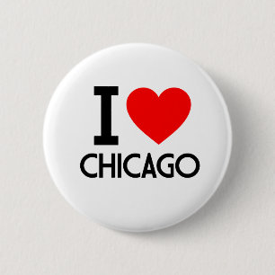 Macaron Rond 5 Cm I Love Chicago