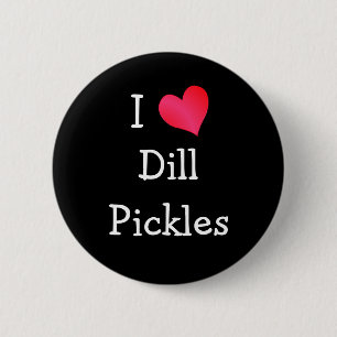Macaron Rond 5 Cm I Love Dill Pickles