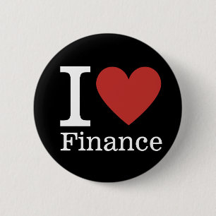 Macaron Rond 5 Cm I ❤️ Love Finance - Département des Finances Pin B