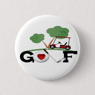 Macaron Rond 5 Cm I Love Golf