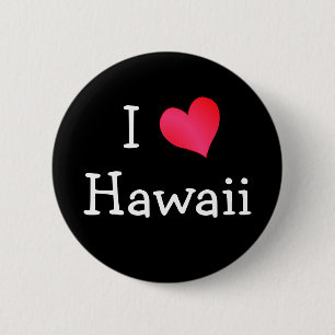 Macaron Rond 5 Cm I Love Hawaii