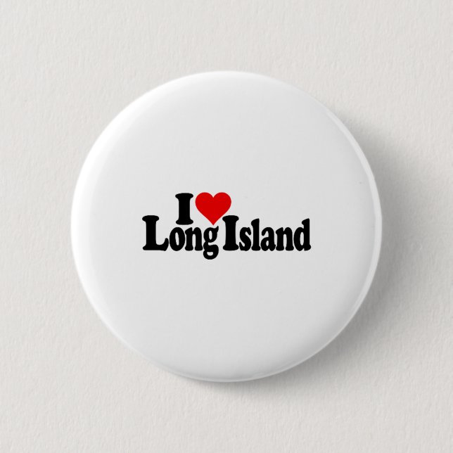 Macaron Rond 5 Cm I Love Heart Long Island _1 (Devant)