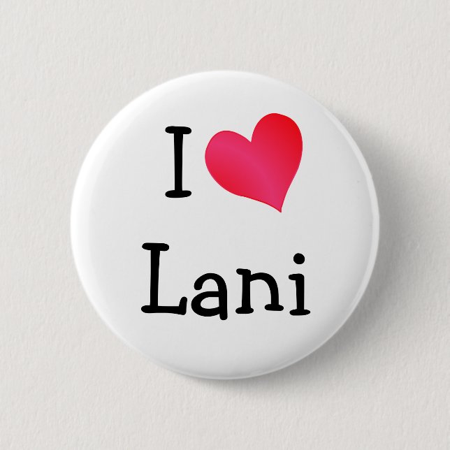 Macaron Rond 5 Cm I Love Lani (Devant)