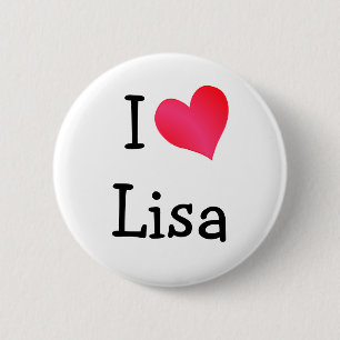 Macaron Rond 5 Cm I Love Lisa