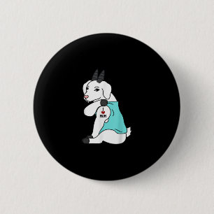 Macaron Rond 5 Cm I Love Maman Tattoo Chèvre Drôle Mors Jour Animaux
