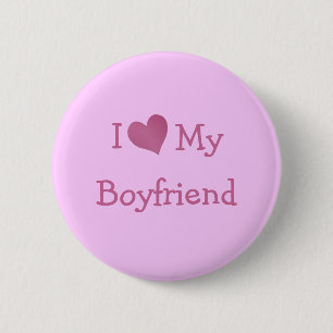 Macaron Rond 5 Cm I Love My Boyfriend
