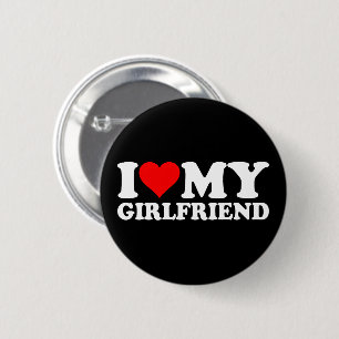 Macaron Rond 5 Cm I Love My Girlfriend 1BK1