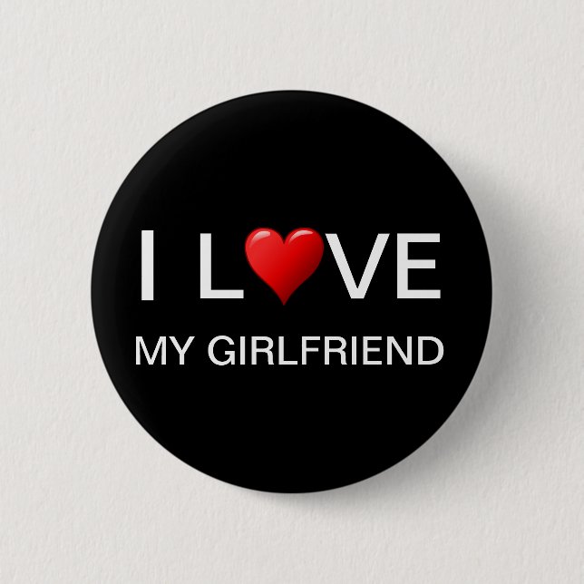 MACARON ROND 5 CM I LOVE MY GIRLFRIEND BUTTON (Devant)