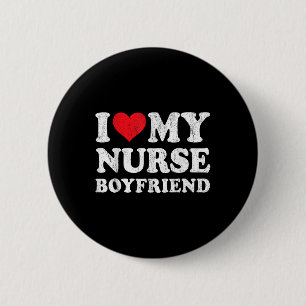 Macaron Rond 5 Cm I Love My Nurse Boyfriend Funny Girlfriend Valenti