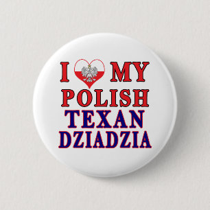 Macaron Rond 5 Cm I love My Polish Texan Dziadzia