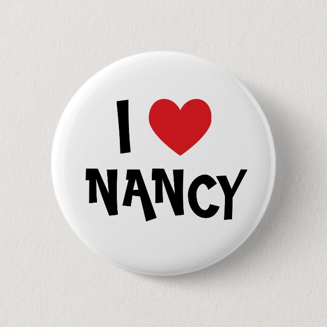 Macaron Rond 5 Cm I Love Nancy) (Devant)