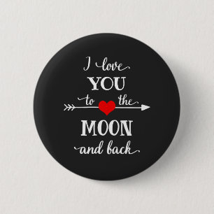 Macaron Rond 5 Cm I love personalized to the moon and back