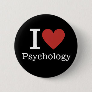 Macaron Rond 5 Cm I ❤️ Love Psychology for Students/Faculty Pins