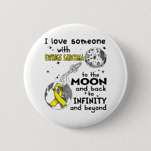 Macaron Rond 5 Cm I love Someone with Ewings Sarcoma Awareness
