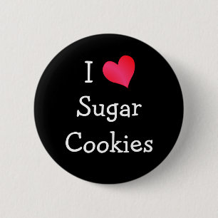 Macaron Rond 5 Cm I Love Sugar Cookies Button