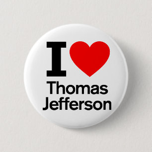 Macaron Rond 5 Cm I Love Thomas Jefferson
