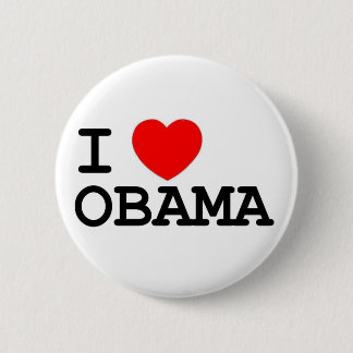 Macaron Rond 5 Cm I Pin d'Obama de coeur