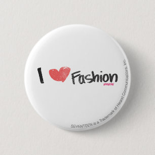 Macaron Rond 5 Cm I pourpre de mode de coeur