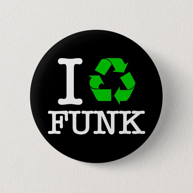 Macaron Rond 5 Cm I Recycle Funk (Devant)