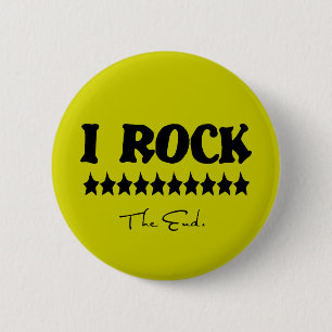 Macaron Rond 5 Cm I Rock, Le Bouton Fin