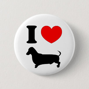 Macaron Rond 5 Cm I teckel de coeur