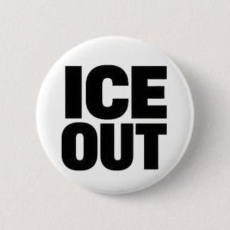 Macaron Rond 5 Cm "ICE OUT" protest button