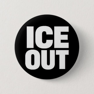 Macaron Rond 5 Cm "ICE OUT" protest button