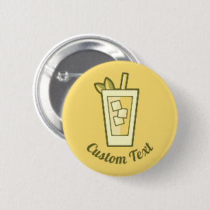 Macaron Rond 5 Cm Iced Tea Button