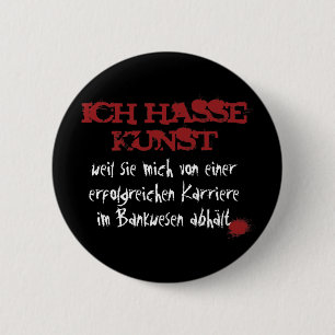 Macaron Rond 5 Cm Ich hasse Kunst...
