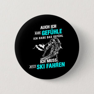 Macaron Rond 5 Cm Ich Muss Ski Conduite Skier Mountain Sport Ski Pis