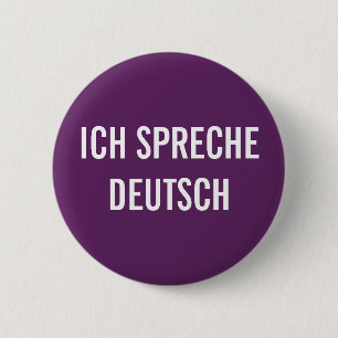 MACARON ROND 5 CM ICH SPRECHE DEUTSCH JE PARLE LE BOUTON ALLEMAND