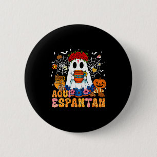 Macaron Rond 5 Cm Ici on effraie les fantômes mexicains Halloween So
