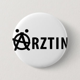Macaron Rond 5 Cm Icône Ärztin