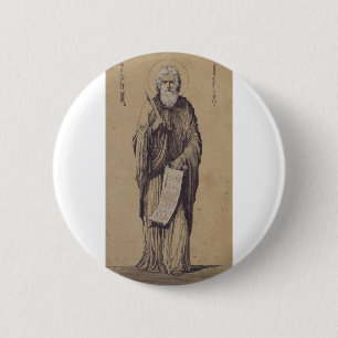 Macaron Rond 5 Cm Icône de Saint Élie le Prophète Holy Art