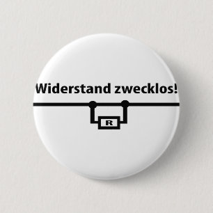 Macaron Rond 5 Cm Icône Physik Widerstand zwecklos