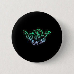 Macaron Rond 5 Cm Icônes de surf pour surfeurs garçons de surf 