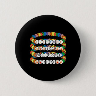 Macaron Rond 5 Cm Idaho Enseignant Tout Le Monde Est Bienvenue Ici A