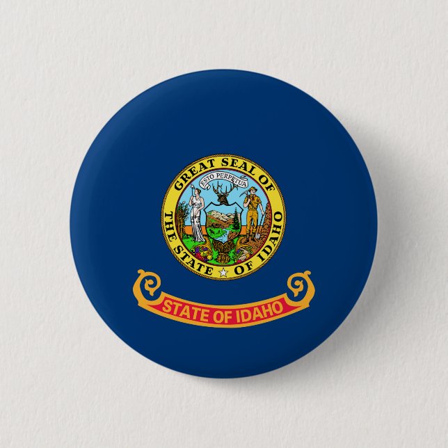 Macaron Rond 5 Cm Idaho State Flag (Devant)
