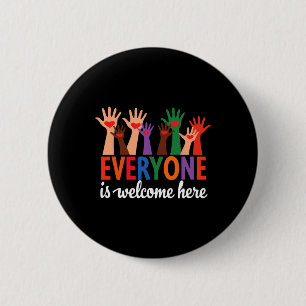 Macaron Rond 5 Cm Idaho Teacher Shirt Tout Le Monde Est Bienvenue Ic