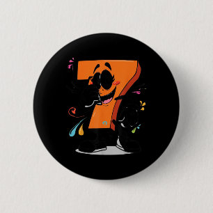 Macaron Rond 5 Cm Idée de tenue Sick Seven 67 Meme Brainrot Hallowee