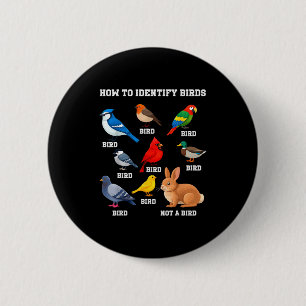 Macaron Rond 5 Cm Identification d'oiseaux drôles comment faire pour