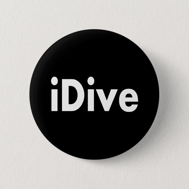 Macaron Rond 5 Cm iDive (Devant)